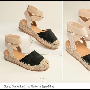 Ankle strap Espadrilles New!